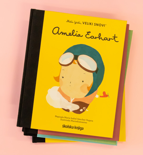 Mali ljudi veliki snovi Amelia Earhart cr