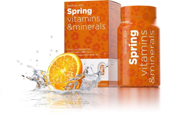 Spring vitamins  minerals  image