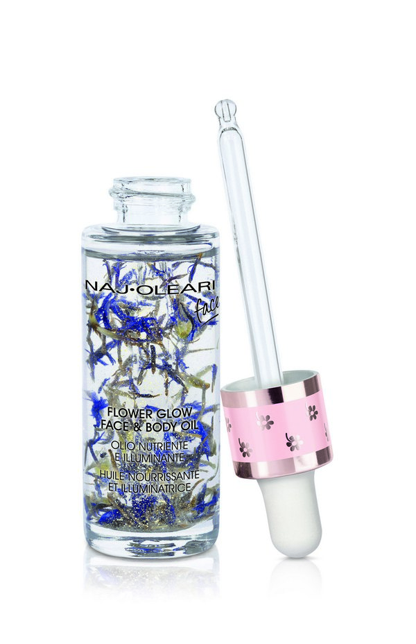 flower glow face body oil aperto