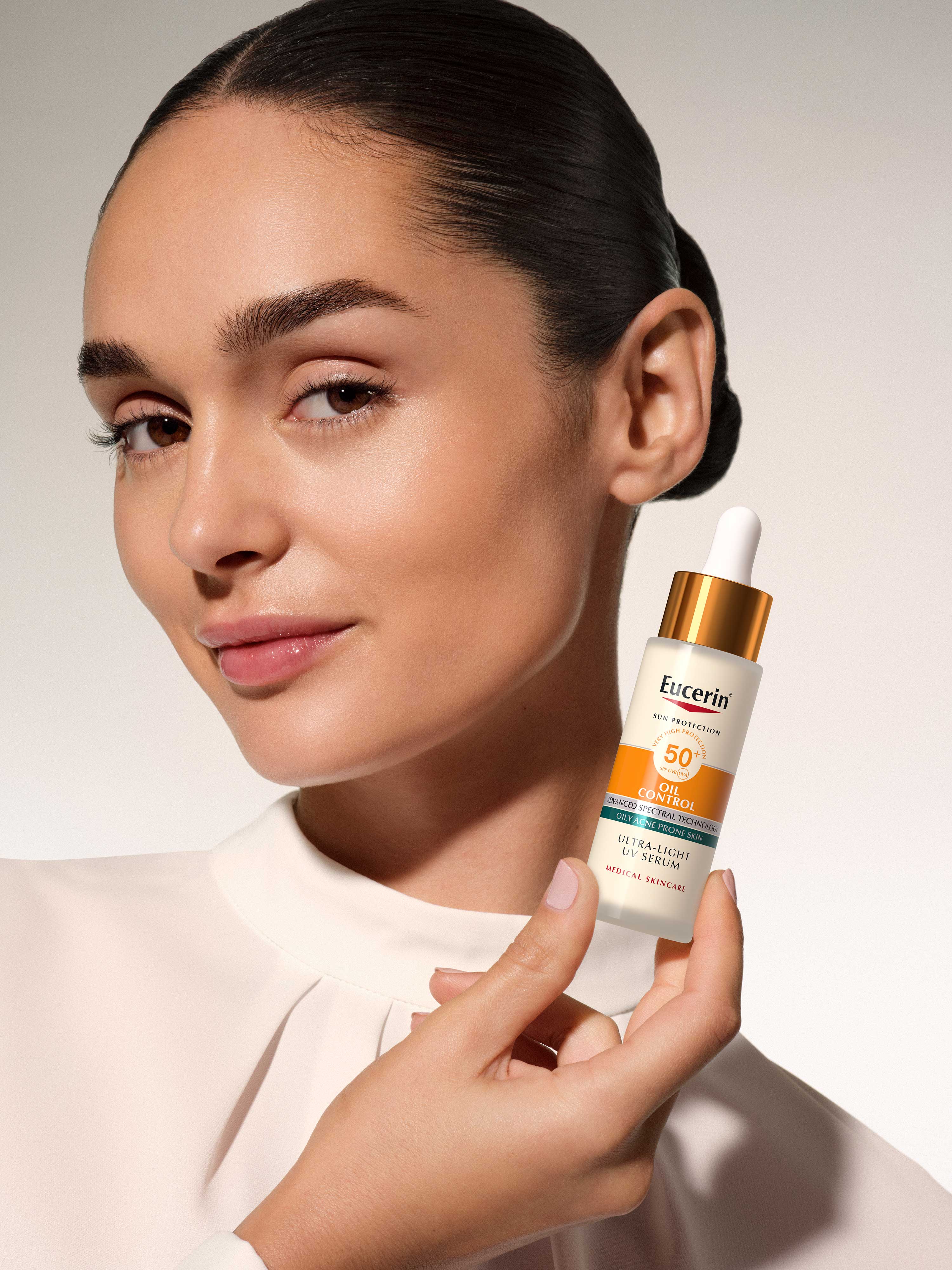 Inovacija u zaštiti od sunca # EUCERIN Oil Control ultra lagani serum s trostrukom zaštitom