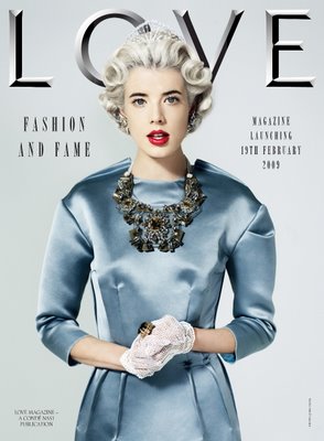 Love magazine Agyness Deyn issue 1