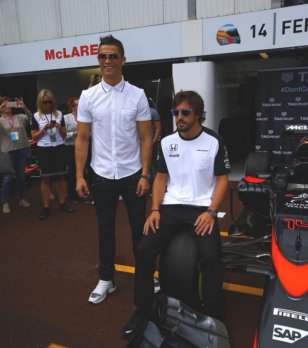 Christiano Ronaldo i Fernando Alonso cr
