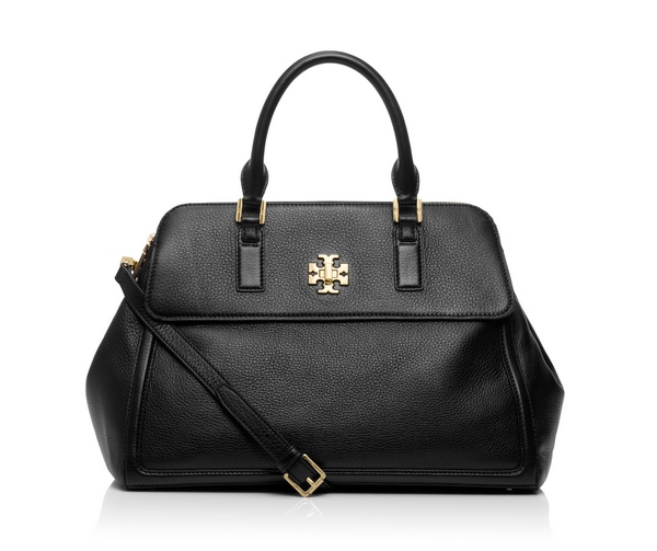 TB Mercer Tory Turnlock Dome Bag in Black cr