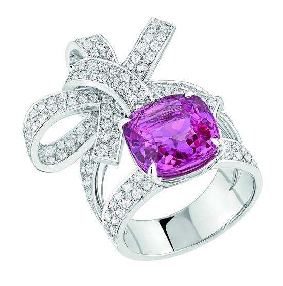 Bague Ruban Saphir Rose cr