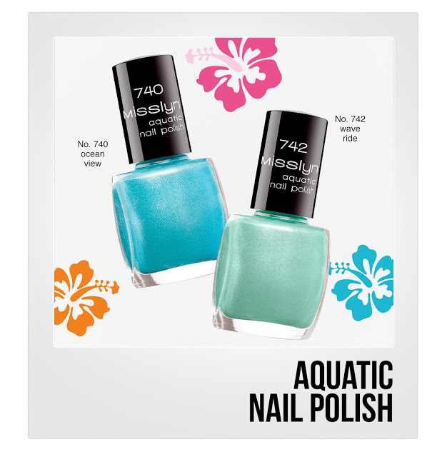 Misslyn live love surf Pola aquatic nail polish