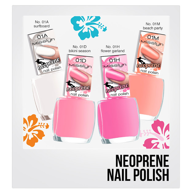 Misslyn live love surf Pola neoprene nail polish