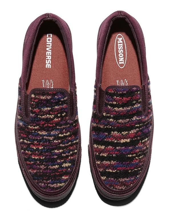 Converse Deck Star Slip 67 Missoni - Burgundy Top 33763