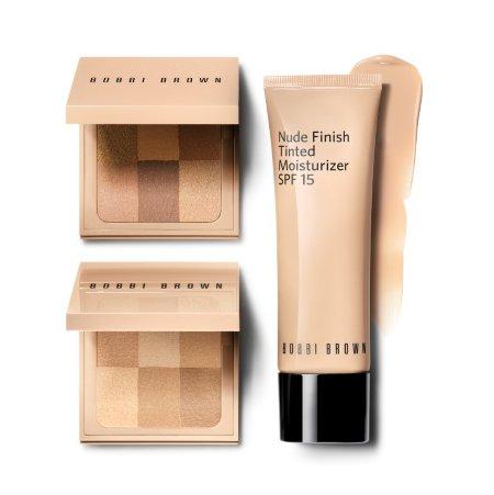 Nude Finish Illuminating PowderTinted Moisturizer Swipe SS16 RGB cr