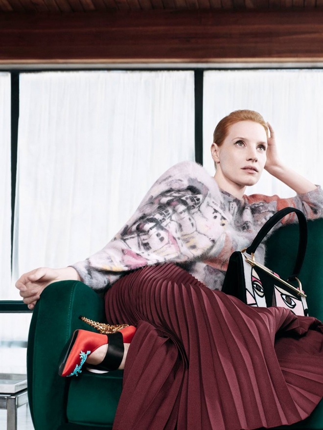 Jessica Chastain Prada Pre Fall 2017 Campaign01