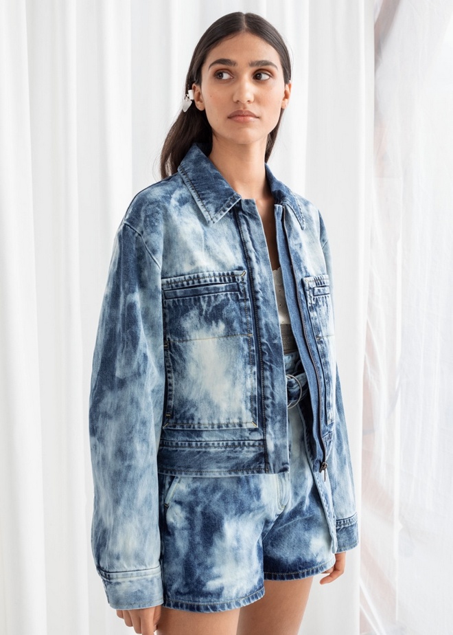 Other Stories Embroidered Recycled Polyester Tulle Dress