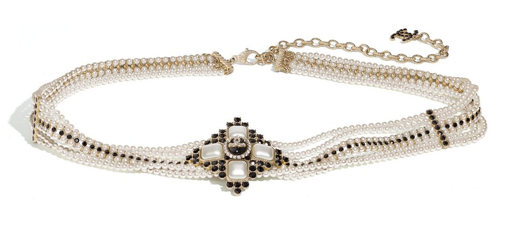 Belt in metal interlaced with leather AB4461 B03629 N8132 cr