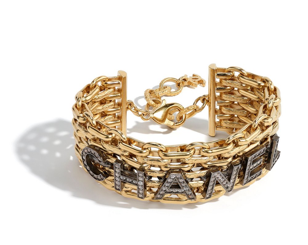 Belt in metal interlaced with leather AB4461 B03629 N8132 cr