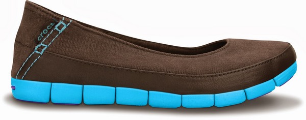 Crocs Stretch Sole Espresso Electric Blue 2 3790