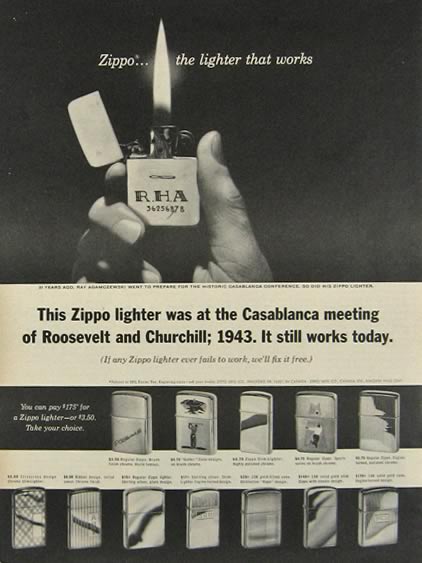 zippo casablanca