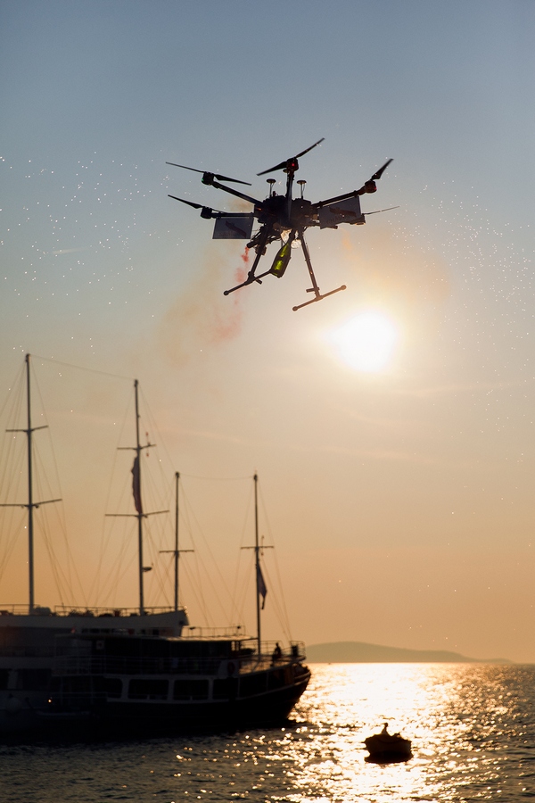 Mumm Grand Cordon drone delivery 4