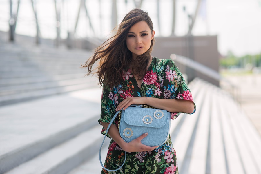 elegant bags plava