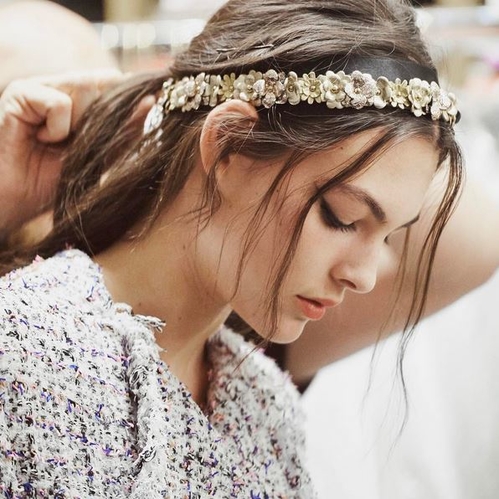 black headband patrick demarchelier