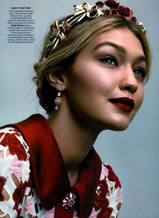 black headband patrick demarchelier