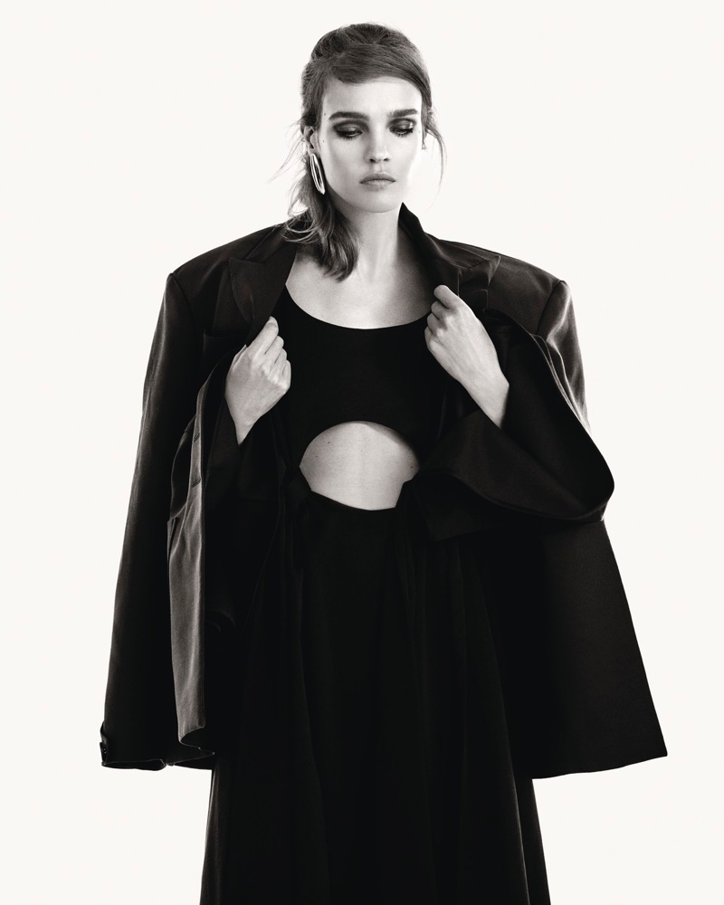 Kaia Gerber Saint Laurent Fall 2018 Campaign01