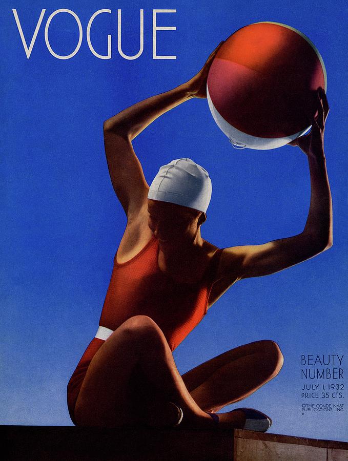 1950s Fashion Swimming Caps in Vogue2