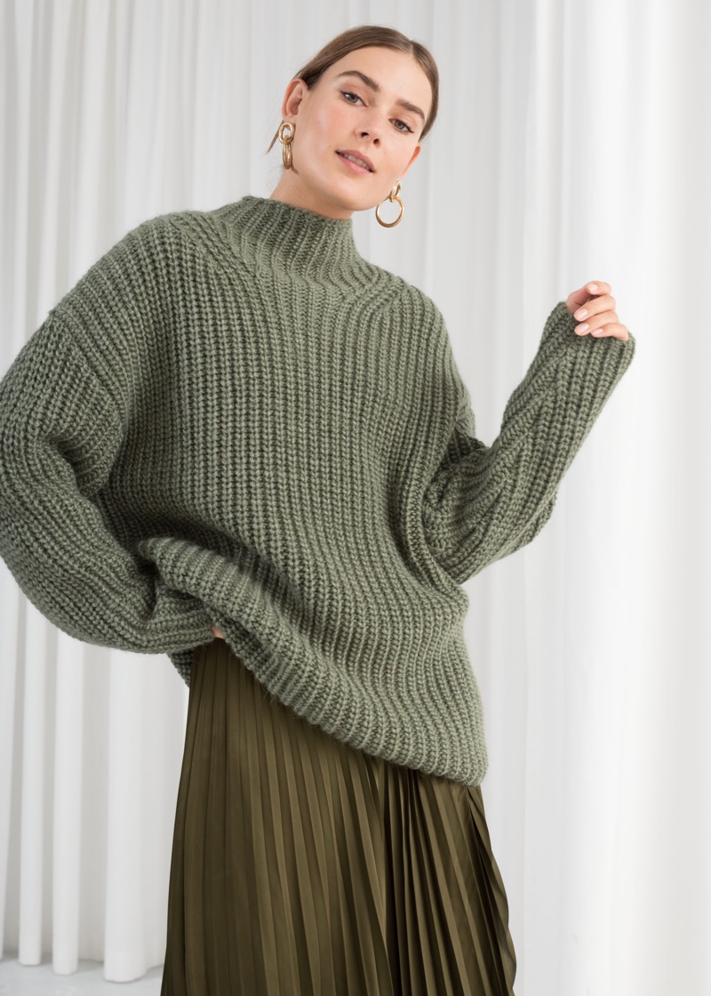 Other Stories A Line Midi Skirt