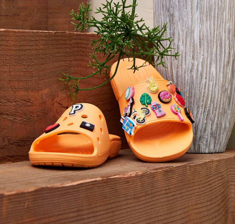 Crocs Slide OrangeXJibbitz