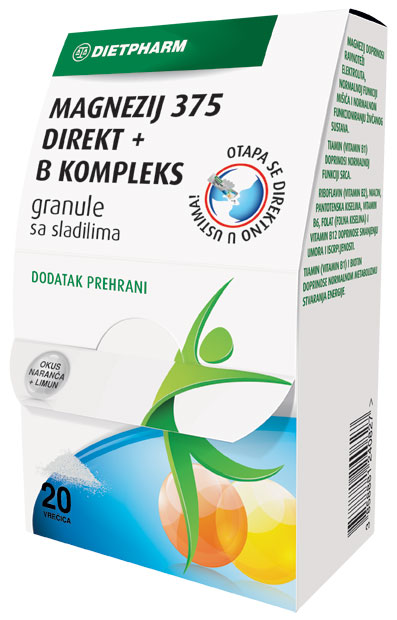 Magnezij 375 direkt B kompleks