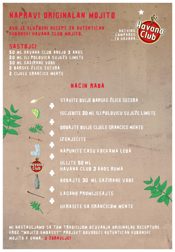 Havana Mojito Embassy mojito recept cr