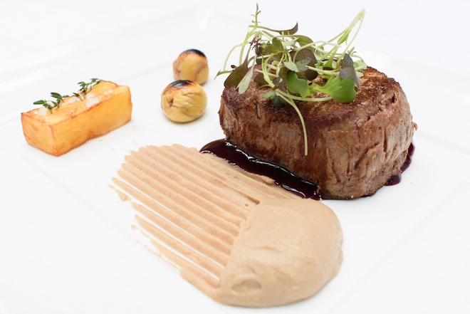 Biftek s kremom od kestena